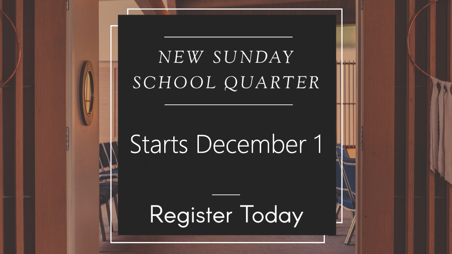 2024-2025 Winter Adult Sunday School