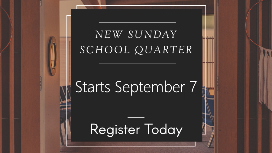 Fall 2025 Adult Sunday School