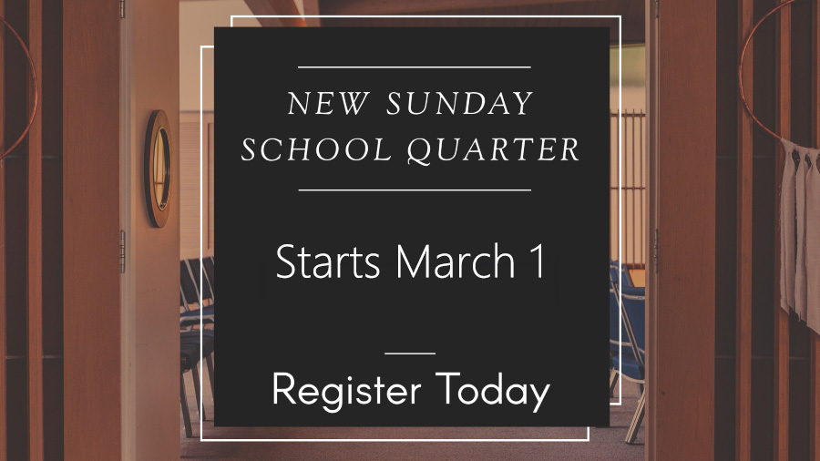 Spring 2026 Adult Sunday School